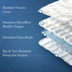 Cosy House Collection 15lbs Rayon Derived From Bamboo Weighted Blanket -Bedding Discounts GUEST a842ead4 a84b 4542 80c8 7412d4055f13