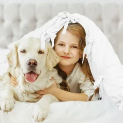 PiccoCasa Washed Cotton Solid With Bowknot Closure Design Duvet Cover Sets 3 Pcs With 2 Pillowcases Queen White -Bedding Discounts GUEST a8b733e7 eadd 4466 b62d a26c61f31a63