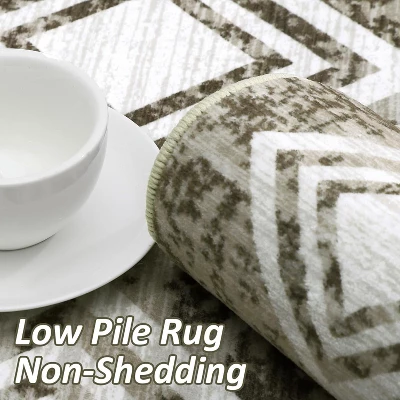 Washable Runner Rug - Non-Slip Hallway & Kitchen Rug - Modern Farmhouse Entryway Runner - Low Pile Bedroom Rug 5 Washable Runner Rug - Non-Slip Hallway & Kitchen Rug - Modern Farmhouse Entryway Runner - Low Pile Bedroom Rug - Image 5