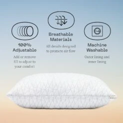 Coop Home Goods The Original - Adjustable Memory Foam Pillow - Greenguard Gold Certified -Bedding Discounts GUEST aa38f2c0 6493 4d5e b36f ee0fc9f80f32