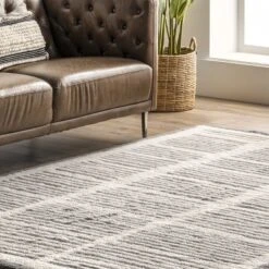 NuLOOM Tayshia Machine Washable Wool Modern Striped Area Rug -Bedding Discounts GUEST ac386de2 dba0 4784 81e9 0581e9da913d
