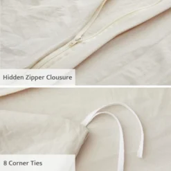 BAGOKIE Modern Textured Duvet Cover King Size - Pleated King Duvet Cover -Bedding Discounts GUEST ac49fe0c b28d 412f 9d2c 58009df7dfd7