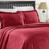 Geometric Textured Jacquard Matelass Cotton 3-Piece Bedspread Set By Blue Nile Mills