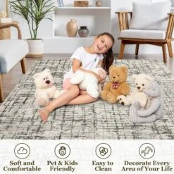 Coucheta Washable Runner, Non-Slip Kitchen Rug With Modern Geometric Pattern For Hallway,Various Rooms -Bedding Discounts GUEST acd5d5e9 17a3 45d5 9237 64b102517ef7