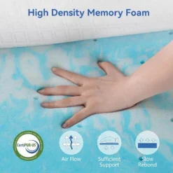 Dyonery Firm & Extra Firm Mattress Topper With Washable Cover, 2-Sides Flippable High-Density Foam Mattress Pad For Back Pain Relief -Bedding Discounts GUEST ad296c3b 901c 4861 bcde 878541a025b0