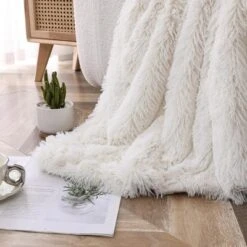 Kate Aurora Regal Luxe Oversized Ultra Soft & Fuzzy Lined Accent Throw Blanket - 50 In. W X 70 In. L