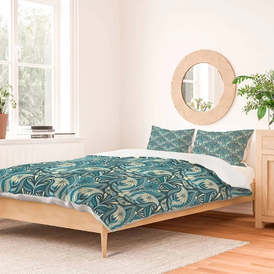 Jenean Morrison Mirror Image Duvet Cover Set Blue - Deny Designs 1 Jenean Morrison Mirror Image Duvet Cover Set Blue - Deny Designs