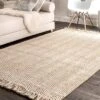 Hand Woven Don Jute With Fringe Rug - NuLOOM