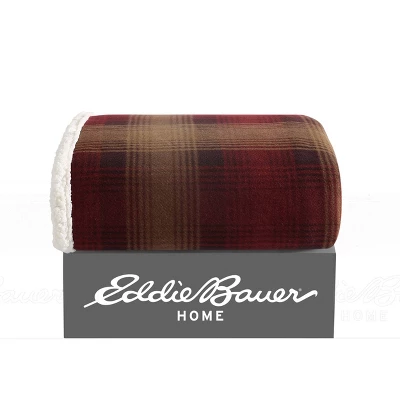 50"x70" Oversized Nordic Plaid Throw Blanket Raisin - Eddie Bauer: Cozy Fleece, Machine Washable 1 50"x70" Oversized Nordic Plaid Throw Blanket Raisin - Eddie Bauer: Cozy Fleece, Machine Washable