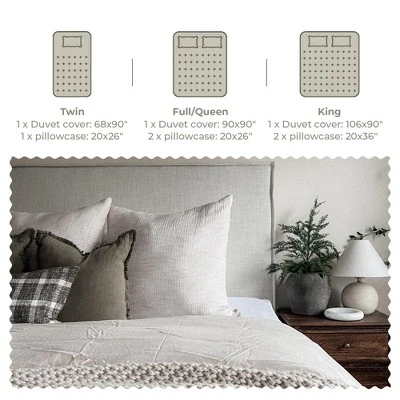 Peace Nest Linen Duvet Cover Set, Durable, Breathable & Moisture-Wicking, 3 Piece Bedding Set With Pillow Shams, Green, Twin, 68"x90" 7 Peace Nest Linen Duvet Cover Set, Durable, Breathable & Moisture-Wicking, 3 Piece Bedding Set With Pillow Shams, Green, Twin, 68"x90" - Image 7