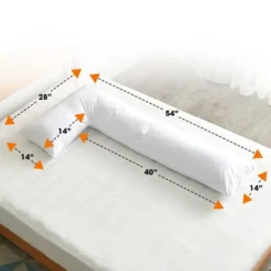 Cheer Collection L Shaped 2-in-1 Body Pillow And Head Pillow -Bedding Discounts GUEST b0e704e3 b005 4dbb 953c c70cf52ccc66