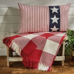 Park Designs Buffalo Check Throw - Red