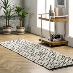 NuLOOM Alyson Modern Abstract Soft Shag Fringe Area Rug