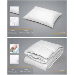 Depera Home Queen Down Alternative Microfiber Comforter White