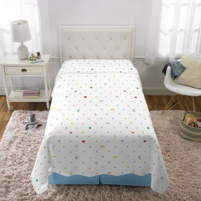 Care Bears Twin Bedding Bundle Falling Stars: Polyester Comforter Set With Sheets & Pillowcase, Multicolor, Kids/Teens 6 Care Bears Twin Bedding Bundle Falling Stars: Polyester Comforter Set With Sheets & Pillowcase, Multicolor, Kids/Teens - Image 6