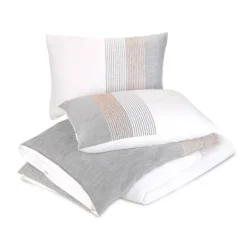 Holden Duvet Set Gray/Orange/White - Laurel & Mayfair -Bedding Discounts GUEST b501bebf 95c7 4152 8731 34ca52a60078