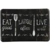 J&V Textiles 24" X 36" Anti-Fatigue Kitchen Floor Mat Eat Laugh Live: Eating Mat, Kitchen Rug, Indoor Outdoor Use