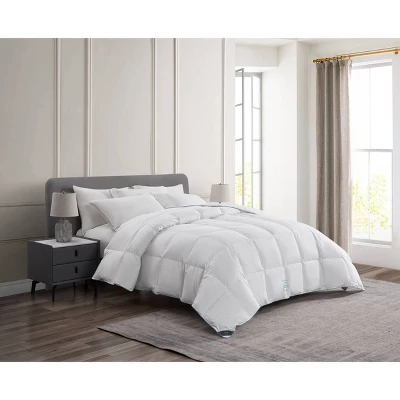 Sleep Climate Twin 233 Thread Count Feather And Down Blend Comforter: 80% Cotton, 20% Polyester, Dry Clean Only 1 Sleep Climate Twin 233 Thread Count Feather And Down Blend Comforter: 80% Cotton, 20% Polyester, Dry Clean Only