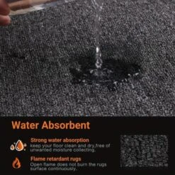 DOMETOUR 2pc Kitchen Rug 31.5X17.3 Inch, Kitchen Mats Non Skid Washable For Kitchen Sink Side Mats, Aisle Rugs, Hallway Rugs