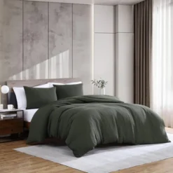 Kenneth Cole Solid Waffle Green 3 Piece Duvet Set- Full/Queen -Bedding Discounts GUEST ba827605 5fc9 4ff9 869d 0217a2f0a395