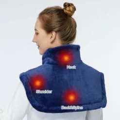 Weighted Heating Pad For Neck And Shoulders, 2.2lb Large Electric Heat Pad, Fast Heating, UL Certified, Pain Relief & Pressure Therapy