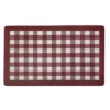GoodGram Buffalo Burgundy Plaid Memory Foam Anti-Fatigue Kitchen Floor Mat - 18 In. W X 30 In. L