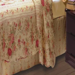 Greenland Home Fashion Antique Rose Bed Skirt - Multi -Bedding Discounts GUEST bd1d0a0e 64c6 4ade 8e99 e4ef84b2ac6b