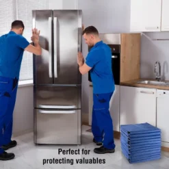 Stalwart 12-Pack 80x73-Inch Moving Blankets, Blue -Bedding Discounts GUEST be51371a c5f2 4e36 b3c3 6556b89305a4