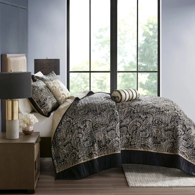 Madison Park 5pc Whitman Reversible Jacquard Bedspread Set 2 Madison Park 5pc Whitman Reversible Jacquard Bedspread Set - Image 2