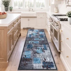 TackView Kitchen Runner Rug, Modern Floral Runners Non-Slip Soft Foldable Carpet For Hallway Laundry Room 13 TackView Kitchen Runner Rug, Modern Floral Runners Non-Slip Soft Foldable Carpet For Hallway Laundry Room -Bedding Discounts GUEST c00500ca b451 4f95 aaad 47e9de503b96