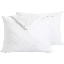 Waterguard Quilted Waterprof Cotton Top Pillow Protector Set Of 2 White -Bedding Discounts GUEST c028afc2 1ad8 4e72 876f a99baa0db821