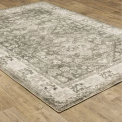 Salina Traditional Persian Style Inspired Area Rug Charcoal/Ivory - Captiv8e Designs -Bedding Discounts GUEST c1d4956b f312 40cf b2b6 6bf445df2238