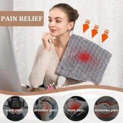 Weighted Heating Pad With 2 Massagers, 5lb Electric Heat Pad For Back, Neck & Shoulders, 12"x24" Grey With 3 Heat Levels & 3 Massage Modes 8 Weighted Heating Pad With 2 Massagers, 5lb Electric Heat Pad For Back, Neck & Shoulders, 12"x24" Grey With 3 Heat Levels & 3 Massage Modes -Bedding Discounts GUEST c390fdd7 4ae9 44fa a292 d99556cf55e2