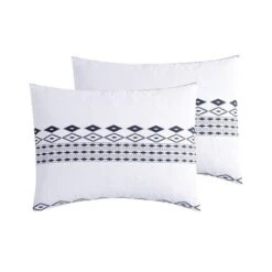 White Azteca Printed Comforter Set (King) - VCNY 7 White Azteca Printed Comforter Set (King) - VCNY -Bedding Discounts GUEST c3a44bd7 9f71 4b17 9507 6eae5babb036