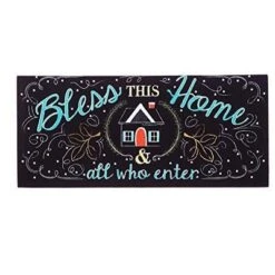 Evergreen Indoor Outdoor Doormat Bundle Set Of 5 - Frame And 4 Welcome Seasonal Inserts Halloween Christmas Thanksgiving Bless This Home -Bedding Discounts GUEST c4aedcd1 19c7 4c56 b1b8 8f6ab6ea316a