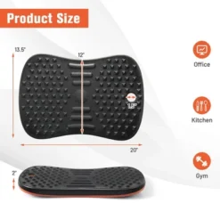 Costway Anti Fatigue Wobble Balance Board Mat W/ Massage Points For Standing Desk Workout -Bedding Discounts GUEST c5a64502 90b0 4479 8d79 52659a4edef6