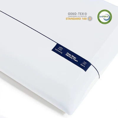 Subrtex Memory Foam Pillow For Stomach And Back Sleepers, 1 Neck Pillow, 27.5 X 16.5 X 4.5 Inch, White 2 Subrtex Memory Foam Pillow For Stomach And Back Sleepers, 1 Neck Pillow, 27.5 X 16.5 X 4.5 Inch, White - Image 2