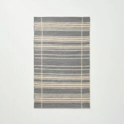 Wool Blend Variegated Stripe Area Rug Dark Gray - Hearth & Hand™ With Magnolia -Bedding Discounts GUEST c629a83d a738 4bab bd2a 06965392a6e8