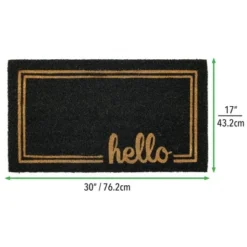 MDesign Welcome Doormat With Natural Fibers Decorative Script -Bedding Discounts GUEST c9325860 a2ae 4f60 a4e8 c0ff34b6621b
