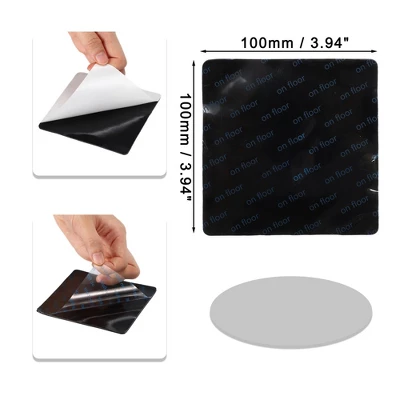 Unique Bargains Carpet Anti-Slip Stickers Non Slip Rug Pads Black 4 Pcs 1 Unique Bargains Carpet Anti-Slip Stickers Non Slip Rug Pads Black 4 Pcs