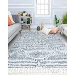 Rugs America Bennett BT20B Modern Stripe/Diamond Area Rug -Bedding Discounts GUEST cbeb5881 9792 4c6e 92e5 754fdb432b7a