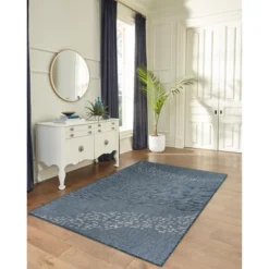 Liora Manne Carmel Indoor/Outdoor Rug Navy