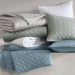 Riverbrook Home 3pc Queen Noble Tencel Coverlet Set White: Luxurious Year Round Comfort, Woven Texture -Bedding Discounts GUEST cc026897 40ce 4fdd 8177 1c03125341ea