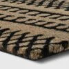 1'6"x2'6" Stripe Tufted Doormat Black - Project 62™
