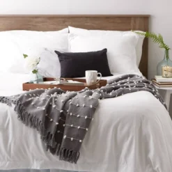 50"x60" Woven Loop Throw Blanket - Design Imports -Bedding Discounts GUEST ccba5e94 41b1 45f2 aca4 3ac183145ede