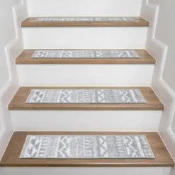 World Rug Gallery Modern Geometric Non-Slip Stair Treads 13 World Rug Gallery Modern Geometric Non-Slip Stair Treads -Bedding Discounts GUEST cd31244f 1e00 4e1c 81ce 2dff0010c3a9