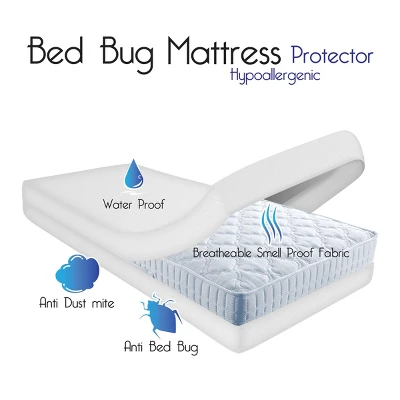 Hastings Home Twin XL Zippered Waterproof Mattress Protector 1 Hastings Home Twin XL Zippered Waterproof Mattress Protector