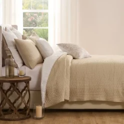 Greenland Home Fashions 3-Piece Coverlet Set – Natural Cotton Quilt Bedding With Matching Pillow Shams -Bedding Discounts GUEST cfeed06c 0299 4e80 9dbc fbb4a34d03d5