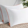 Gulches Standard Size Bed Pillows Set Of 2 - White, Luxury Hotel Quality, Fluffy, Cervical Support (For Back/Side/Stomach Sleepers)