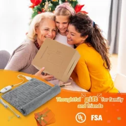 Massaging Weighted Heating Pads For Back, Electric Heating Pad With Massaging Vibrations, Auto Shut Off, 12 Settings- 3 Heat, 9 Massage, 20" X 24" -Bedding Discounts GUEST d0f0805e f52e 44f7 bd5d 39789c601ad5